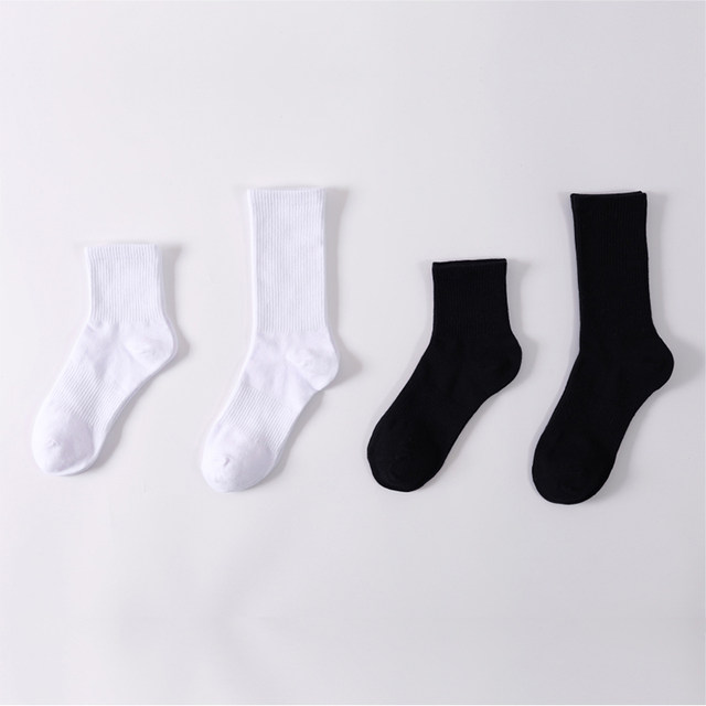 Korean version of the original sock socks, hose tide men and women cotton sweat-absorbent black and white solid stocks school wind INS wild Korean version of the original sock socks, hose tide men and women cotton sweat-absorbent black and white solid stocks school wind INS wild