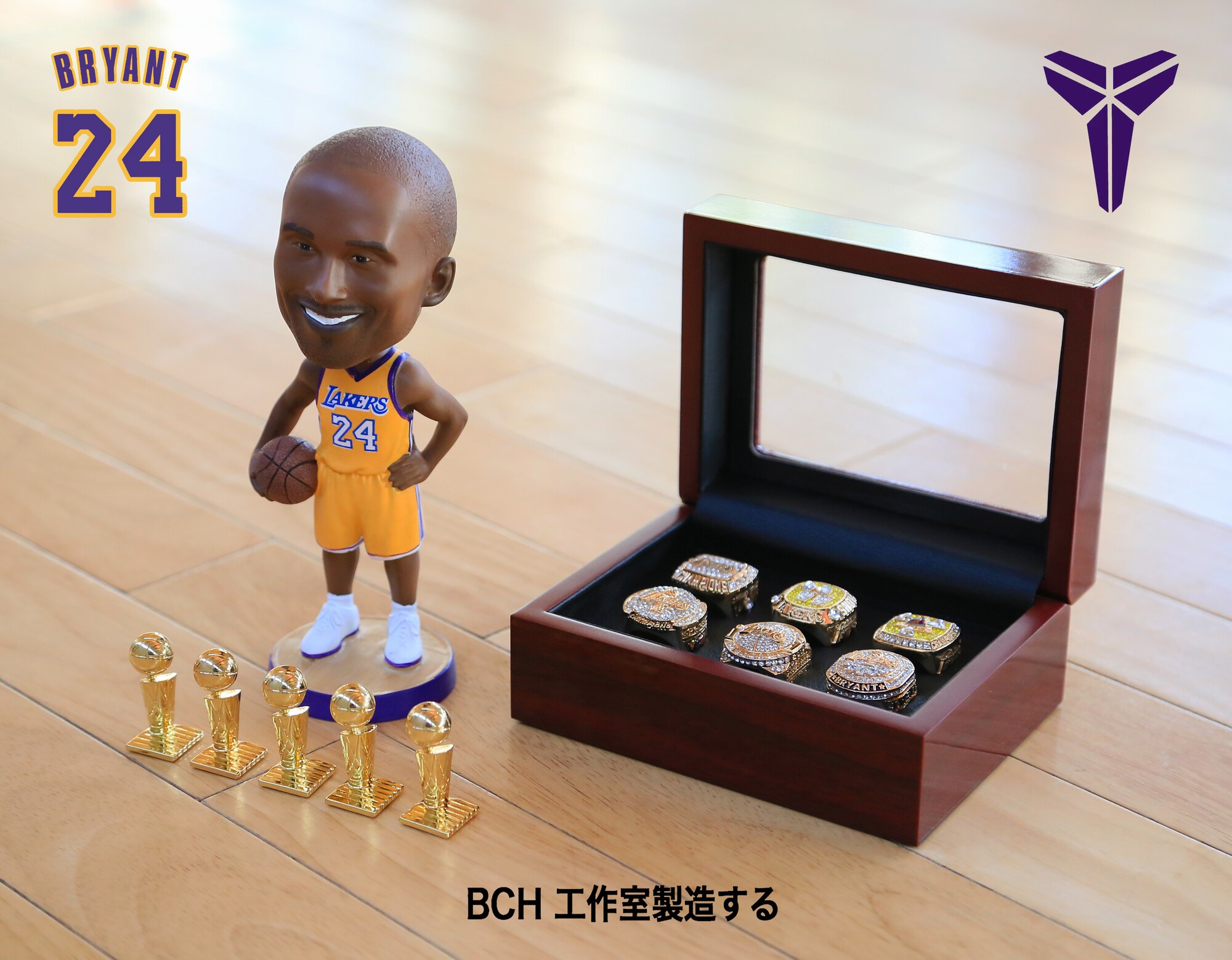 科比手办人偶摇头公仔湖人篮球周边总冠冠军手办