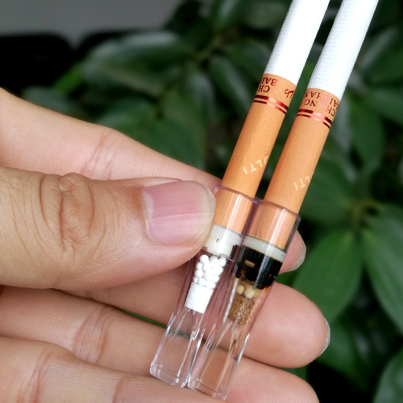 大船烟嘴双过滤器一次性棉男女士香菸滤嘴吸烟专用抛弃型净烟烟具