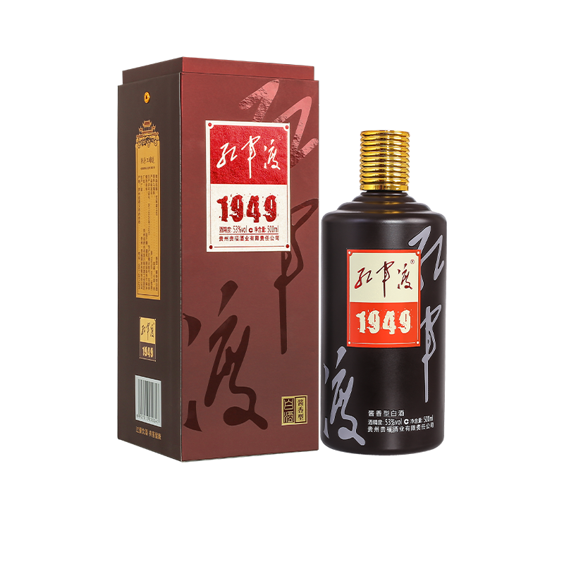 红军渡酒1949香型白酒53度粮食坤沙高度老酒国产白酒