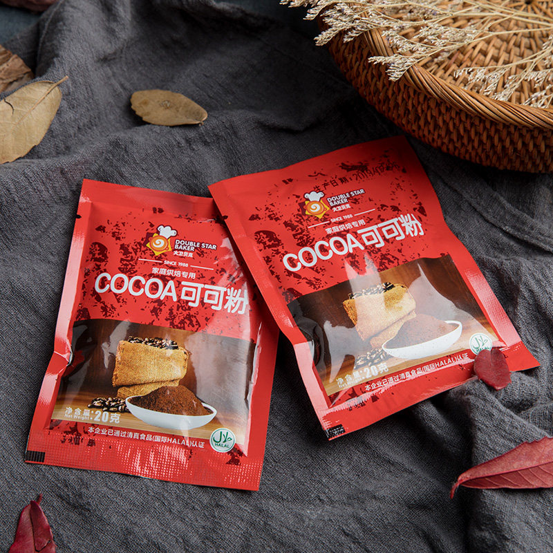 大卫贝克可可粉 家用小包装饼干蛋糕装饰巧克力粉烘焙原料20g