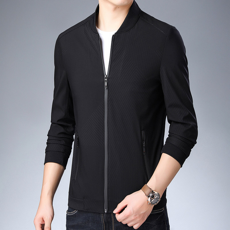 framystical/梵匡2019春秋夹衫男士外套商务休闲棒球服男常规夹克