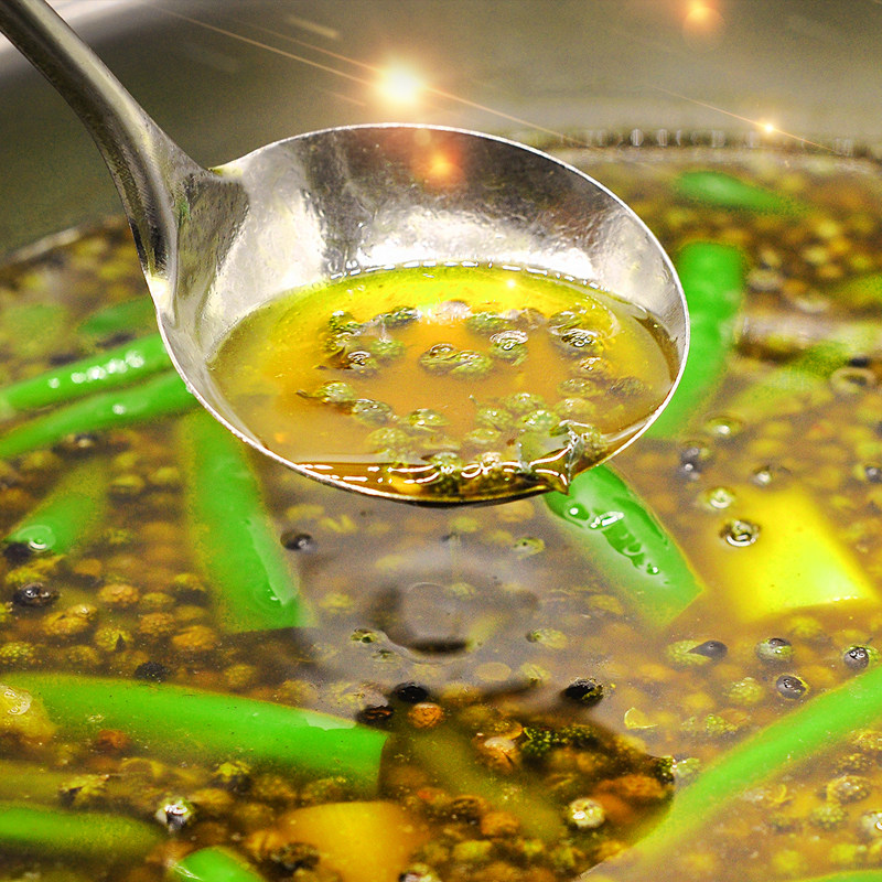 十吉重庆青一色火锅底料350g青辣椒青花椒清一色火锅料麻辣调料