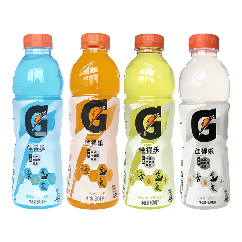 饮料佳得乐运动功能蓝莓柠檬柠檬水水果橙味600ml功能饮料饮品