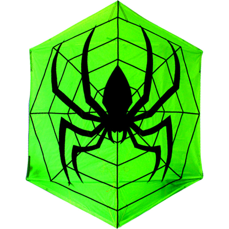 风筝百特正宗潍坊碳杆六角蜘蛛伞布好飞平稳风筝