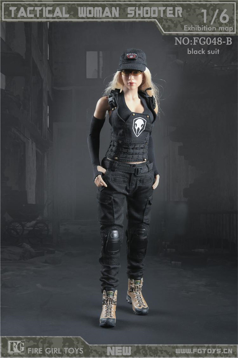 兵人服饰fg048战术枪手系列女兵素体套装接单兵人专区