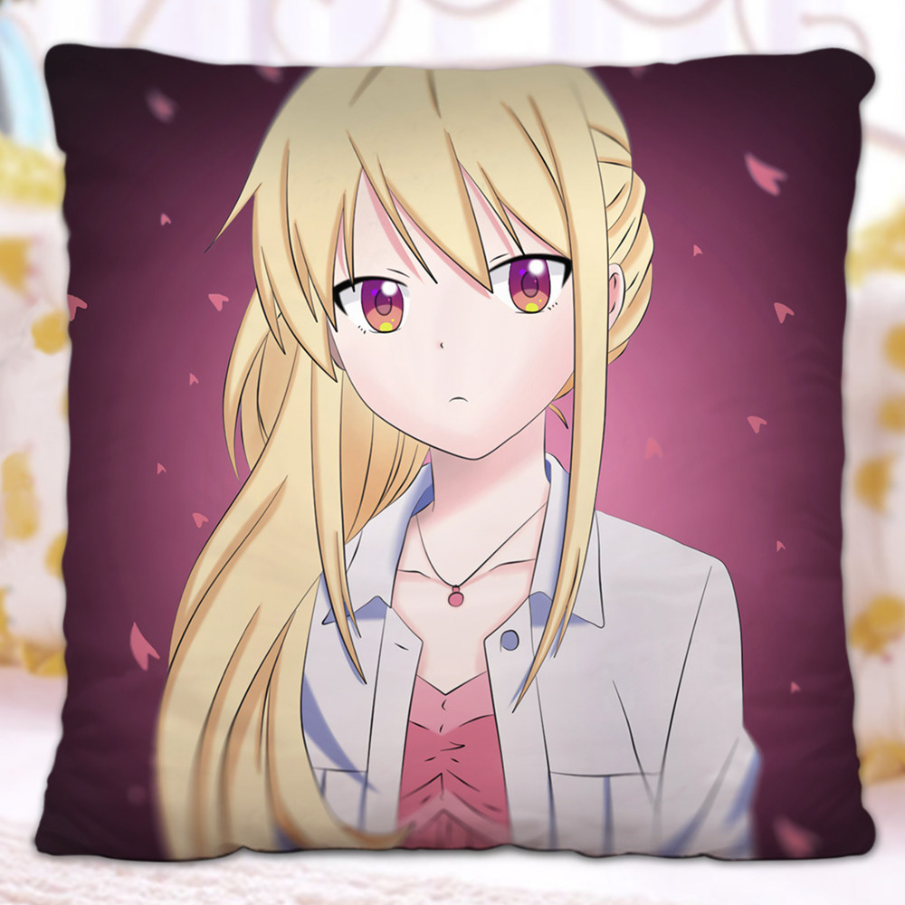 樱花宠物女孩椎名真白二次元抱枕方形双面定制动漫毛绒