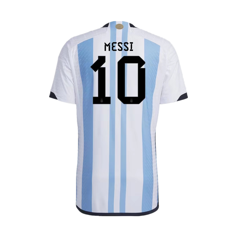 2022卡塔尔阿根廷主场球衣梅西巴拉德保罗短袖球员足球服