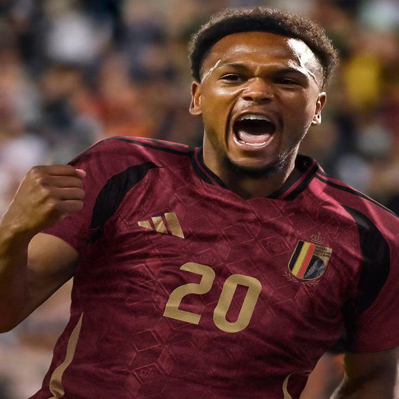 2024欧洲杯正品比利时主场球衣球迷版德布劳内阿扎尔卢卡库新款男