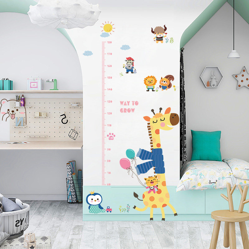 身高儿童房间装饰墙面尺墙卡通小孩小孩宝宝宝墙贴