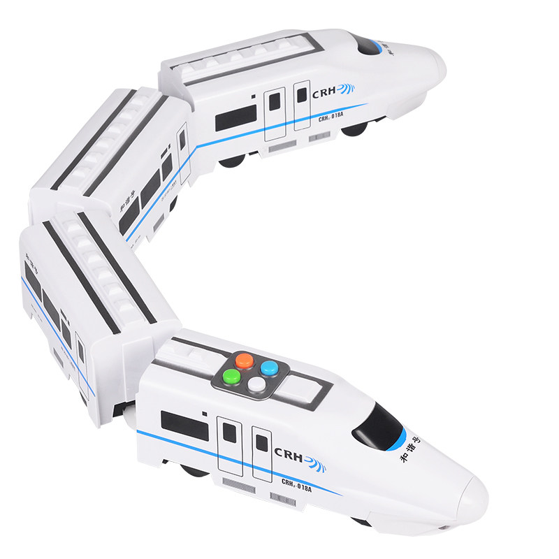 儿童大号万向电动火车高铁动车和谐号灯光音乐故事仿真模型益智玩具