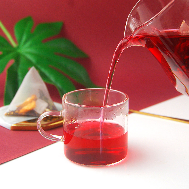 洛神金桔酸甜天然饮料玫瑰茄花果茶果味组合代用