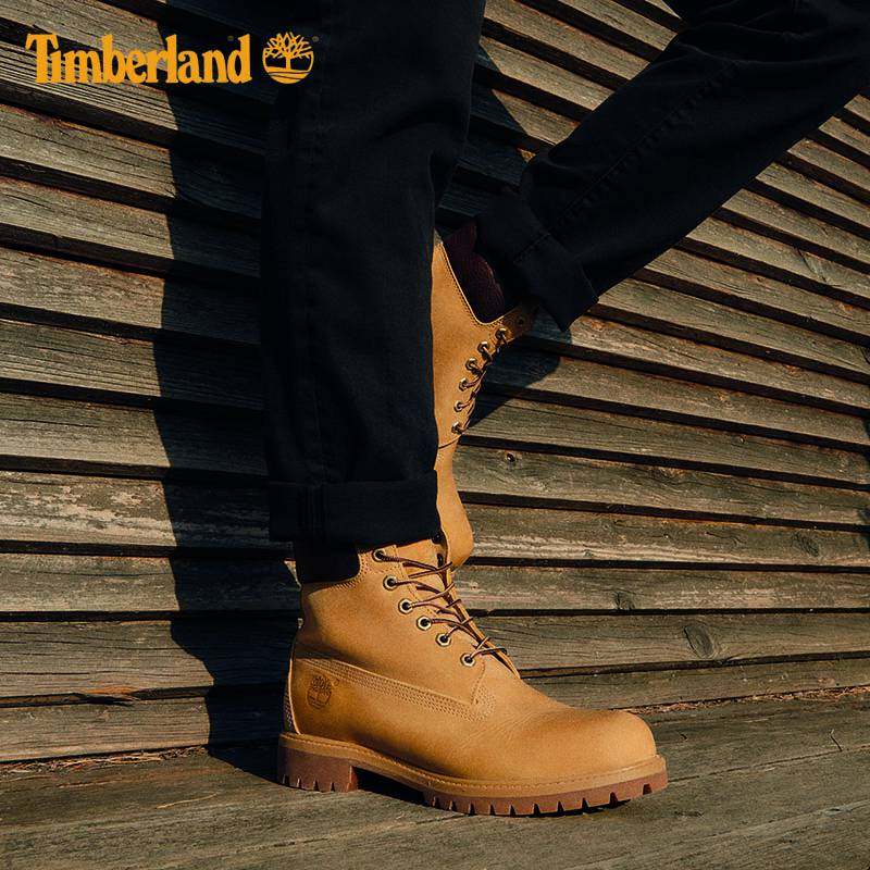timberland添柏岚大黄男鞋女鞋经典款高帮踢不烂10061登山鞋