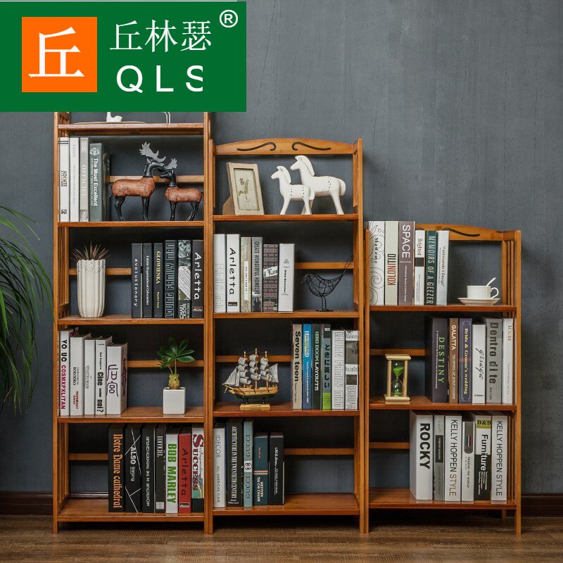 收纳木架子小型书架桌上落地简易迷你木质木头多层置物架桌面卧室