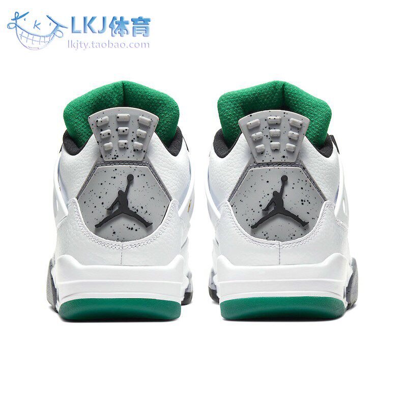 airjordanrastaaj4牙买加白绿多彩拼接泼墨aq9129100篮球鞋