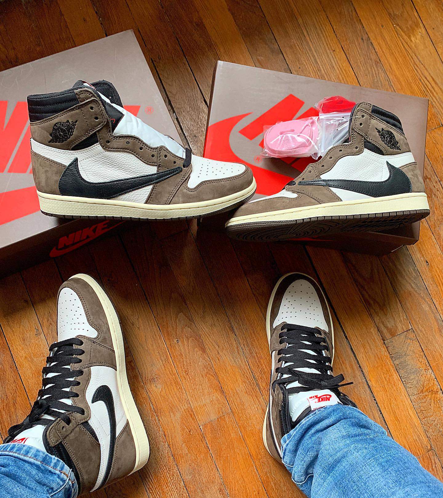 travis cd4487 scott 100 倒钩反钩深棕鬼脸 aj1 jordan air