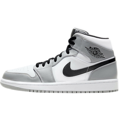 air jordan 1 mid aj1 黑曜石 烟灰白 小迪奥中帮 554724-174-092