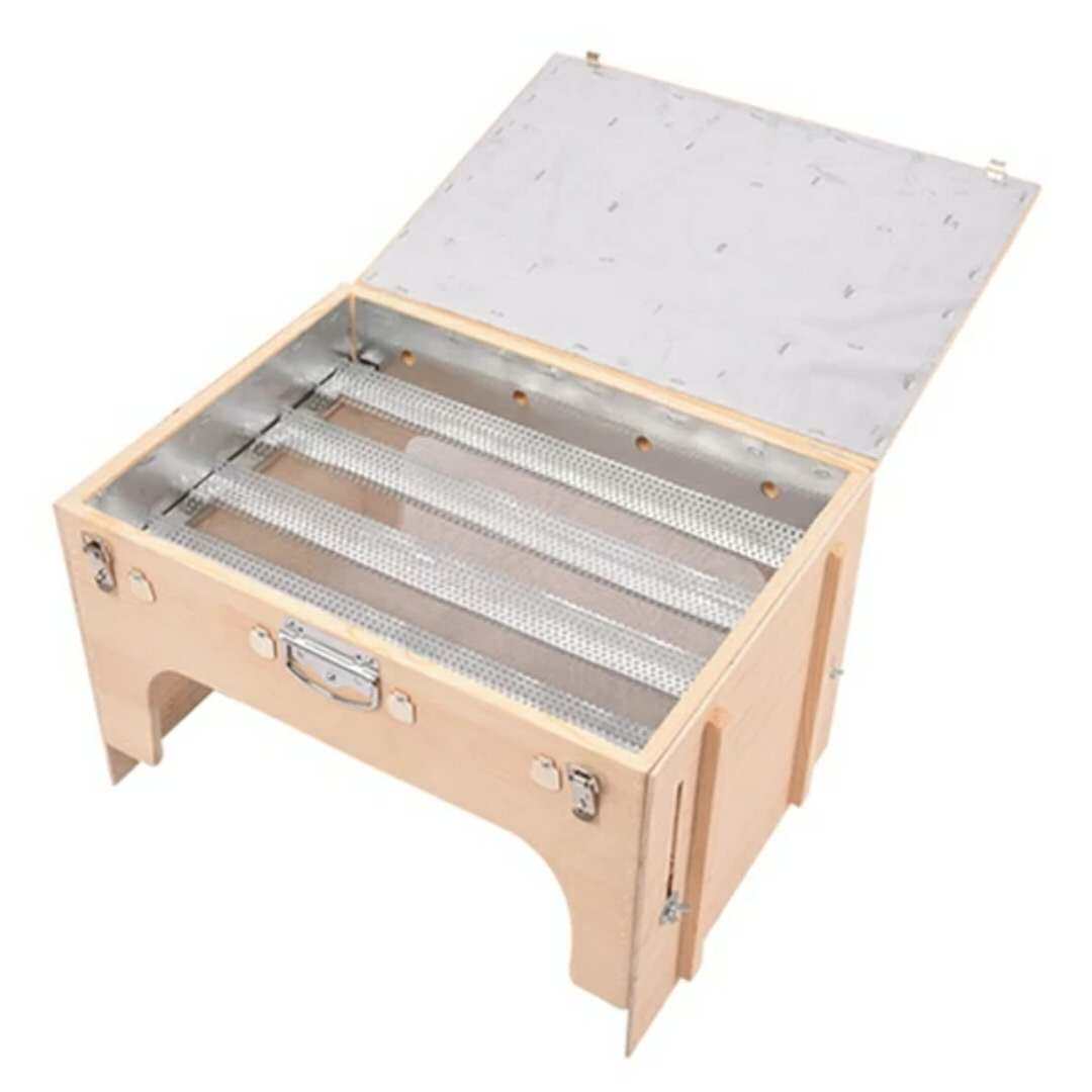 艾灸盒大号艾灸箱床全身排烟木制随身灸背腹腰部宫寒熏蒸仪器家用