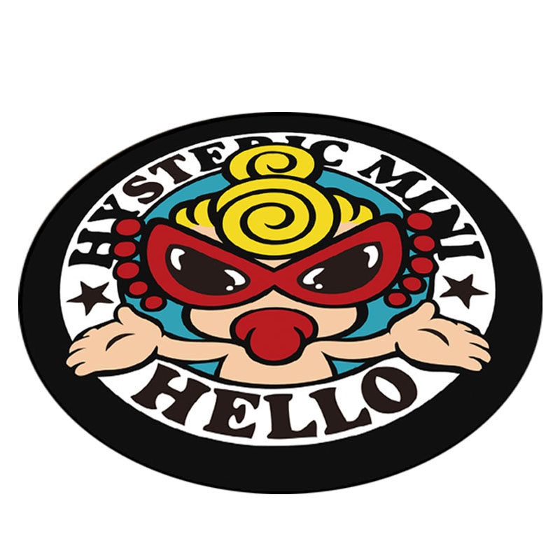 黑超奶嘴hystericmini潮牌bb卧室防滑电脑椅方摇篮摇篮地垫