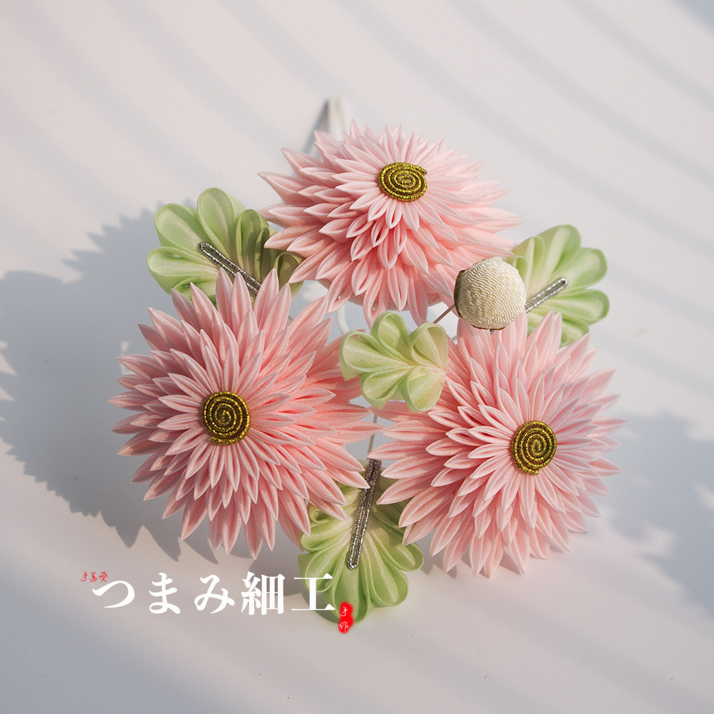 日本和服浴衣和风发簪发饰配饰头饰花簪剑菊发饰