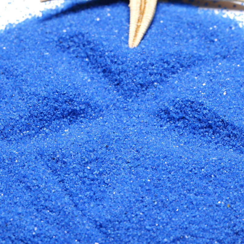 500克彩色沙子细沙 深蓝色石英砂 微景观造景 装饰沙鱼缸 烟沙