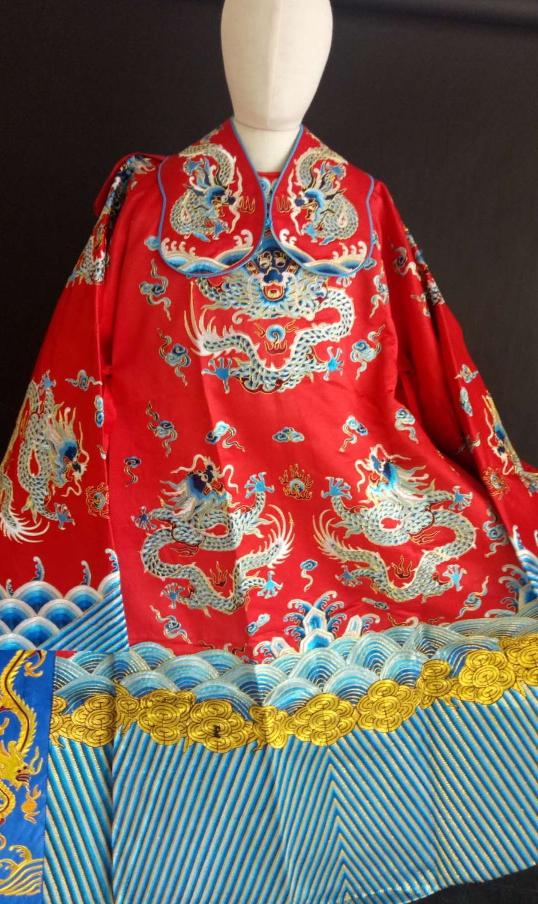 中原戏装京剧越剧戏曲服装皇帝皇上王爷龙袍蟒袍民族服装