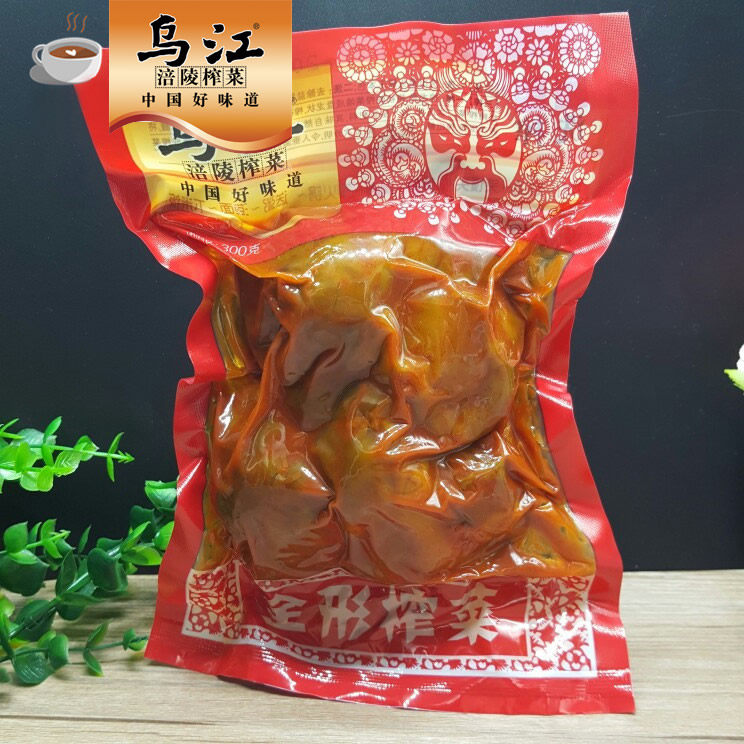 新鲜咸菜原味300gx8袋切丝片自制菜乌江榨菜头涪陵榨菜全形一箱装