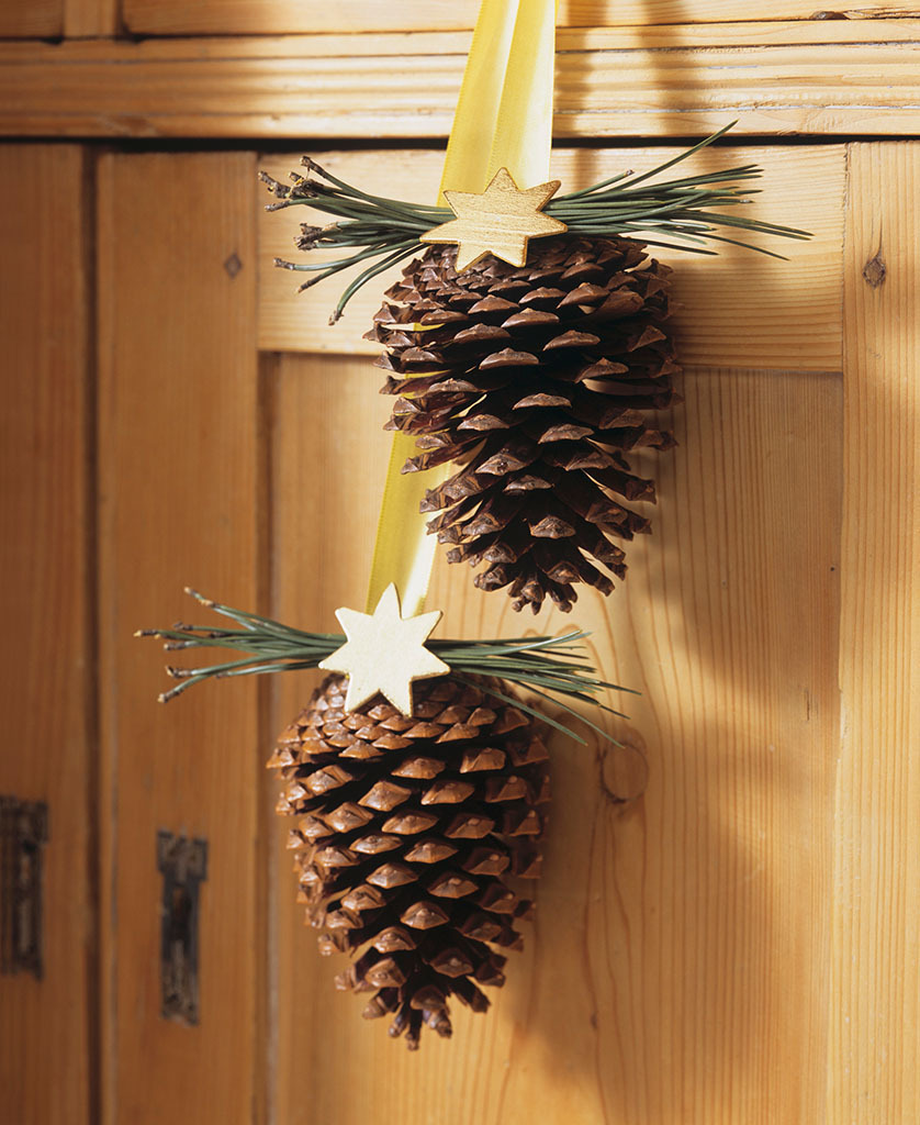 松果18cm超大美国松塔圣诞橱窗布置摆件家居装饰圣诞装饰品