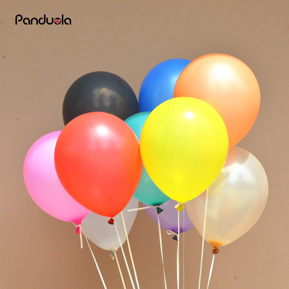 15glatexblackballoon婚房婚礼生日圣诞派对珠光气球