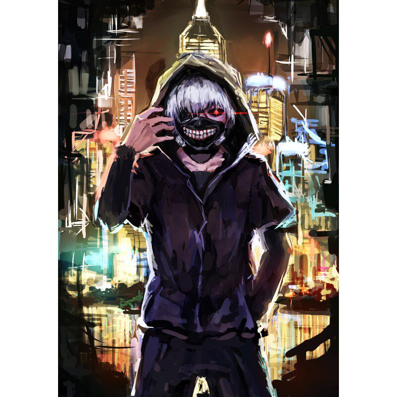 东京食尸鬼动漫食种喰种漫画金木周边宿舍海报现代装饰画