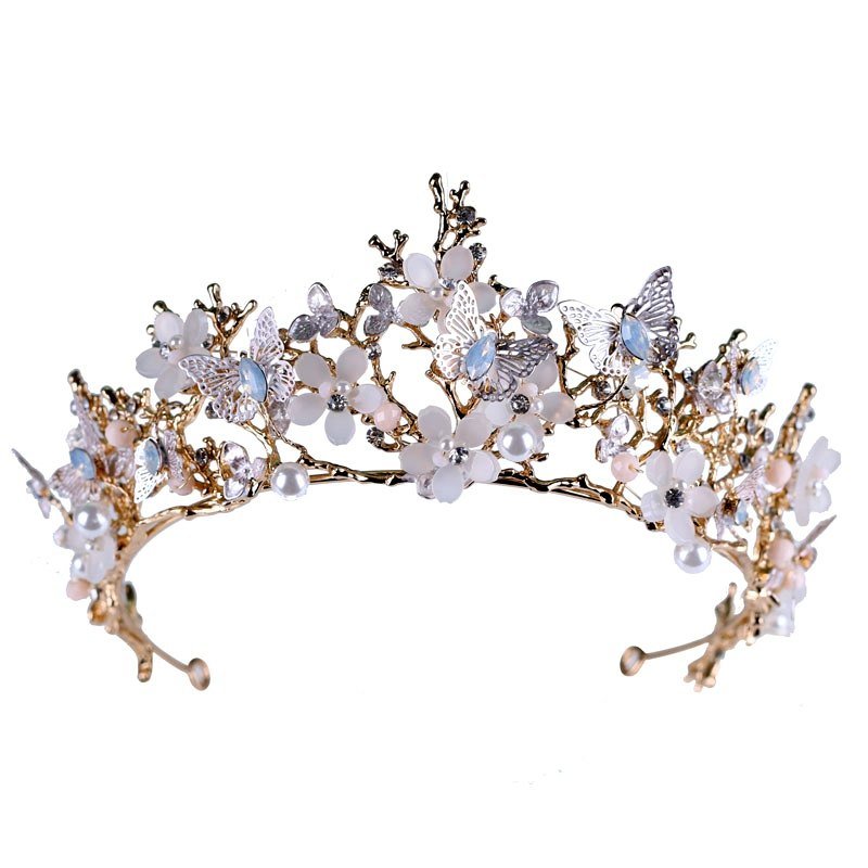 皇冠头饰新娘韩式超仙森女结婚巴洛克成人生日发饰