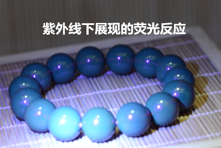 波罗的海琥珀蜜蜡酒红色血珀单圈圆珠浮盐水荧光手串链男女款礼物