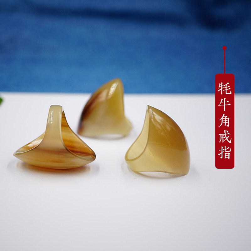 牛角西藏牦牛戒指天然手工手工制制作男女文玩戒指