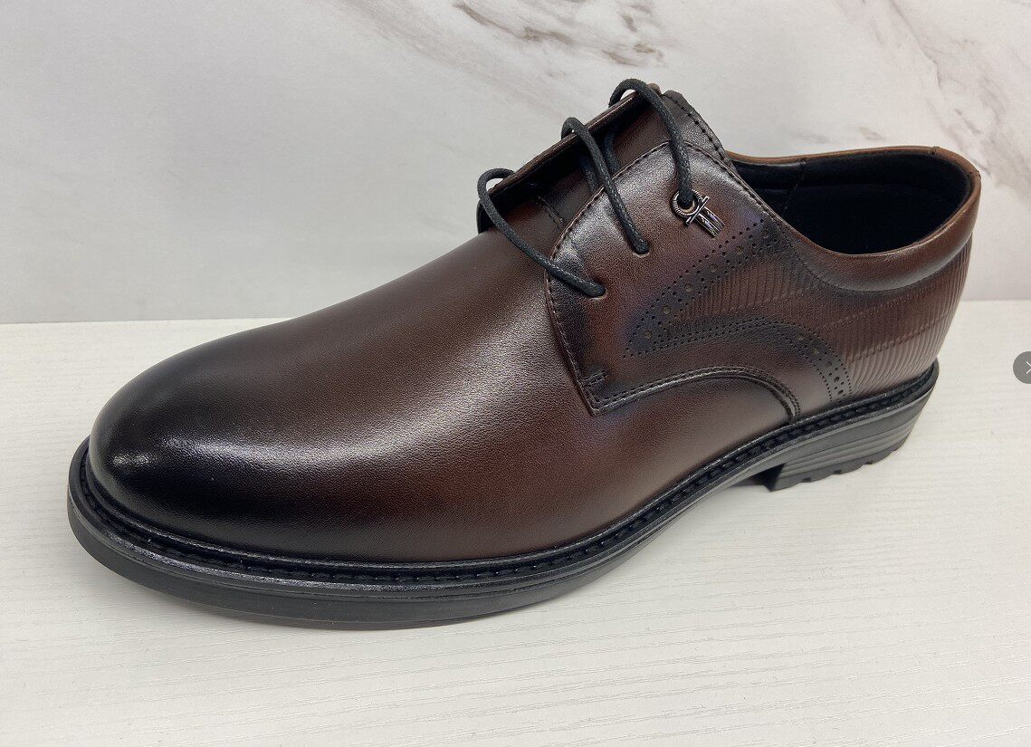 飞鸵透气鞋子工作鞋工作正装增高英伦皮鞋春季单鞋