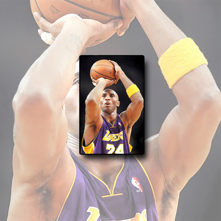 nba篮球明星贴纸科比艾弗森库里欧文韦德詹姆斯周边磨砂水晶卡贴