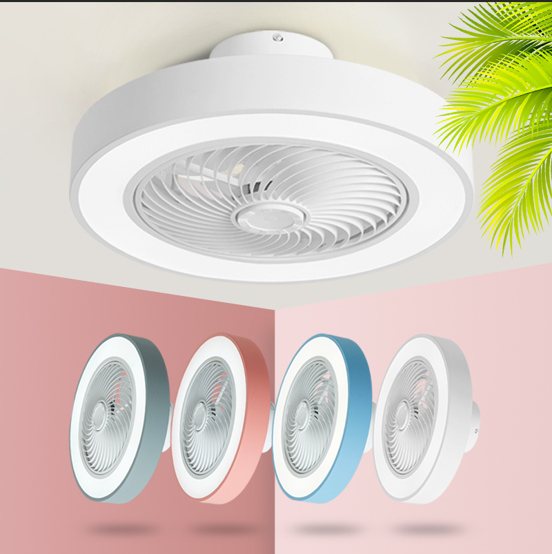 卧室吸顶风扇北欧现代儿童简约吊扇餐厅智能吊扇