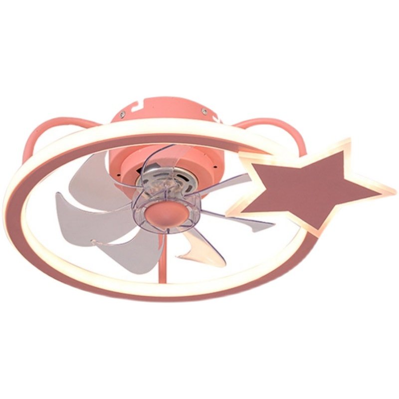 卧室吸顶风扇儿童房间北欧吊扇超薄隐形男孩女孩吊扇