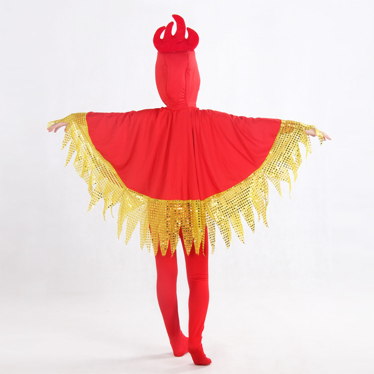 儿童男女太阳衣服演出舞蹈女童娃娃火焰火苗儿童演出服