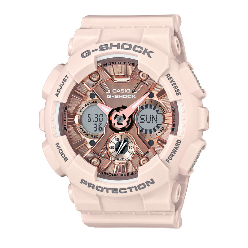 卡西欧手表g-shock樱花花粉官网限定学生运动电子子女日韩腕表