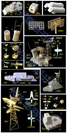 Longxing Model 1/350 Chinese Navy Type 051 Destroyer Set to L350651 with Triangle Trumpeter Longxing Model 1/350 Chinese Navy Type 051 Destroyer Set to L350651 with Triangle Trumpeter