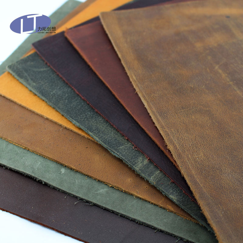 头层马油样板牛皮油蜡纳帕磨砂块皮鼠标垫钱包皮革