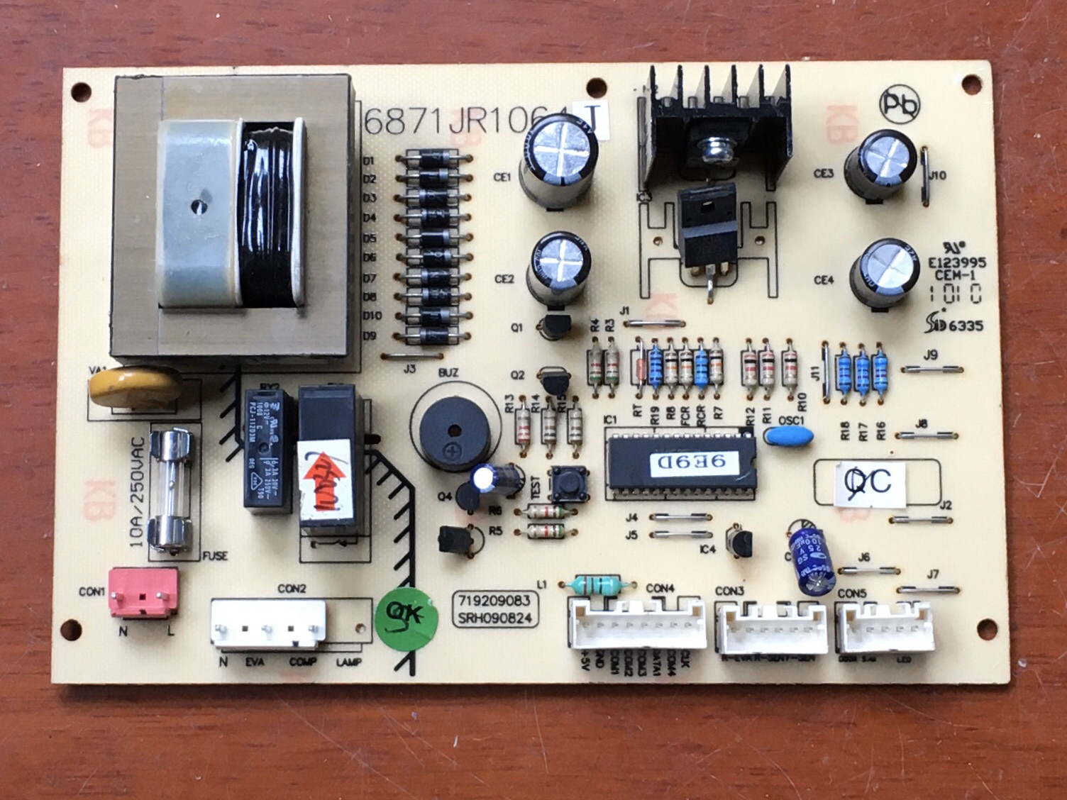 lg冰箱bcd-195fdq电脑6871jr1064gpcb电路板
