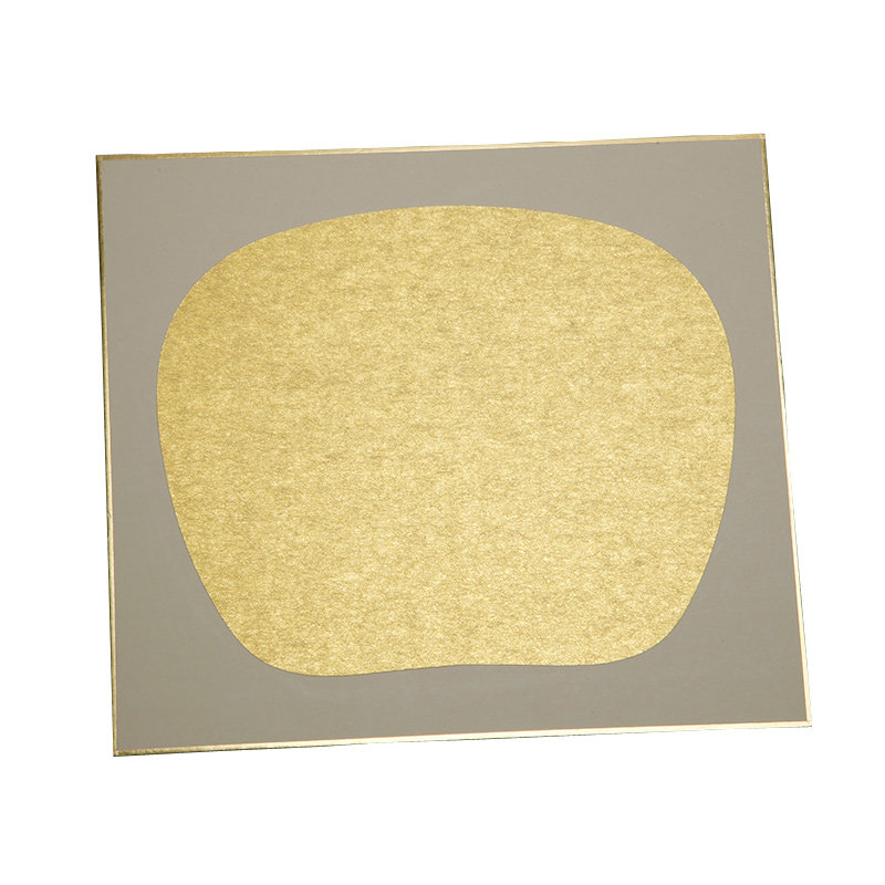 日本金潜硬卡工笔小楷人物国画熟宣团扇面镜面镜片宣纸卡纸进口纸