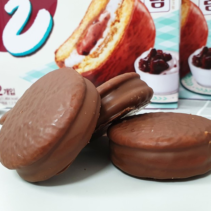 韩国好丽友打糕红豆糯米奶油巧克力夹心蛋糕年糕西式糕点