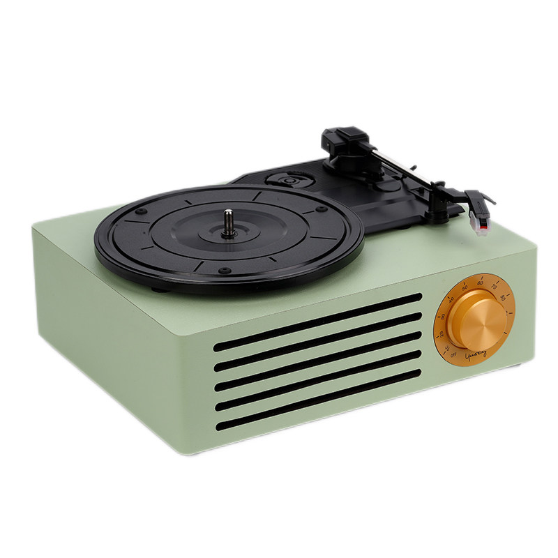 复古唱片机老式留声机仿古电唱机小型平板唱盘机蓝牙黑胶唱片机