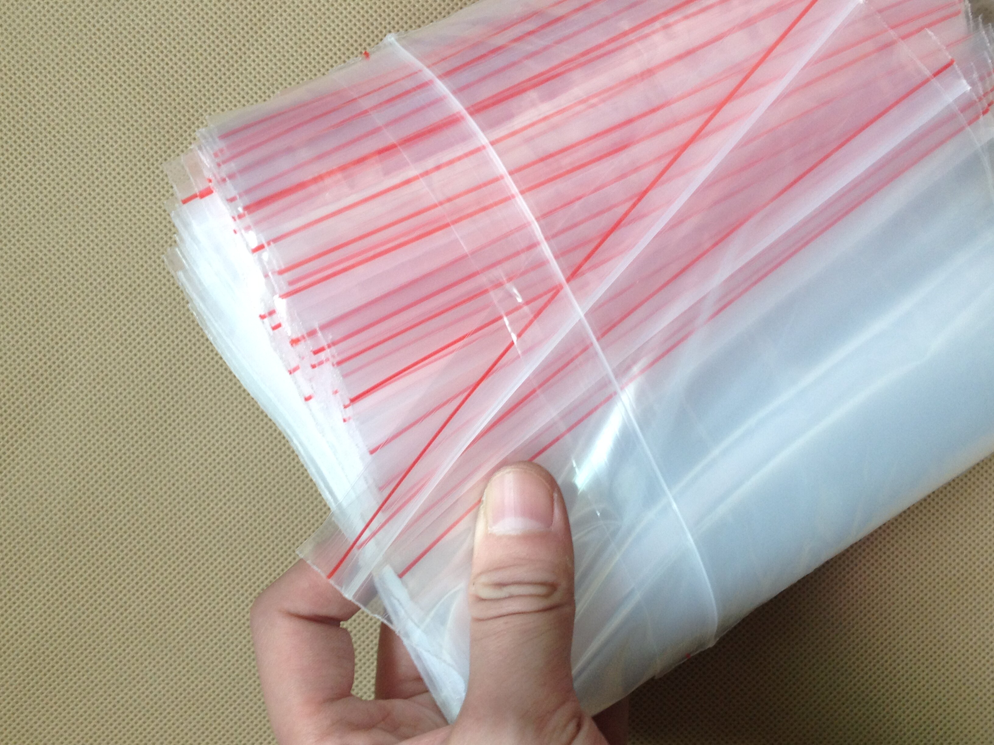 加厚自封封袋大号批发a4营业执照5斤大米塑料包装夹链自封袋