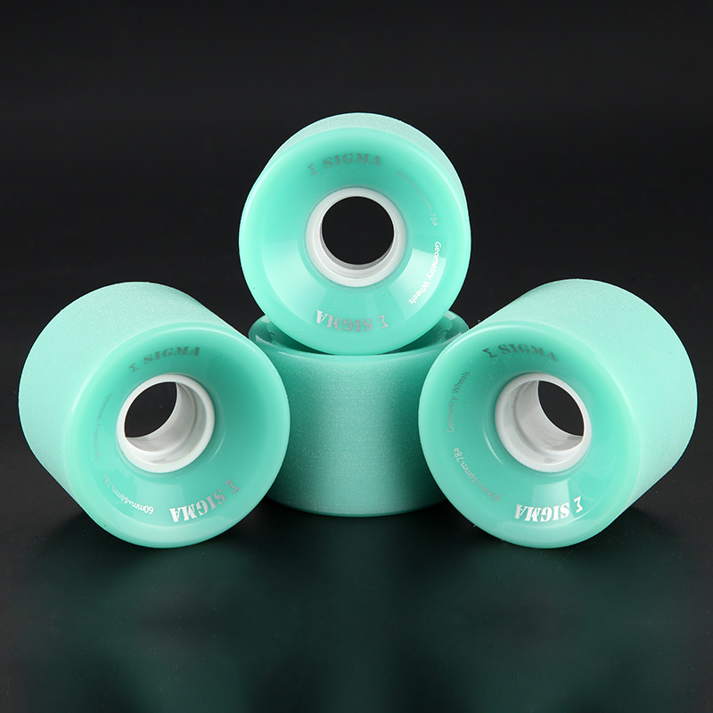sigma刷街轮磨砂轮公路轮子高速减震鱼板双滑板滑板轮子