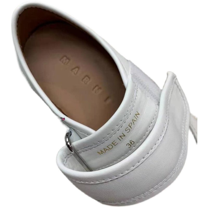 厚底marni牛皮舒适松糕浅口单鞋真皮女鞋硫化松糕(摇摇)鞋