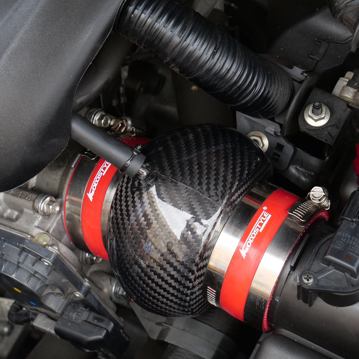 进气马自达昂克赛拉阿特cx4cx5cx8改装碳纤维肥肠气管进气总管