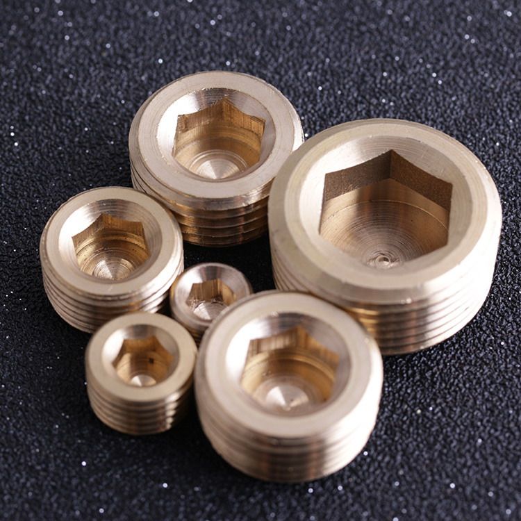 堵头六角塑料模具喉塞塞外外牙水管pt1闷头管堵气动元件